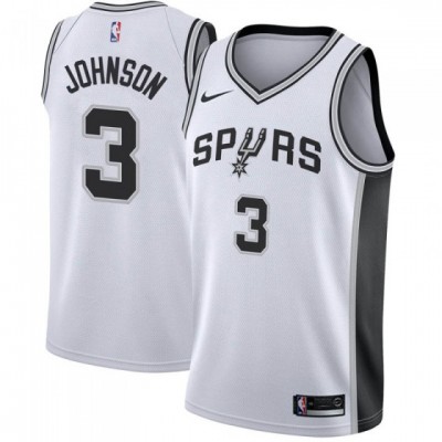 Nike San Antonio Spurs #3 Keldon Johnson White Youth NBA Swingman Association Edition Jersey